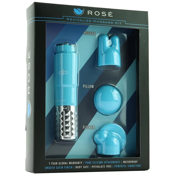 La Fantaisie LLC Vibrators Rose Revitalize Pocket Massage VIbe Kit in Periwrinkle