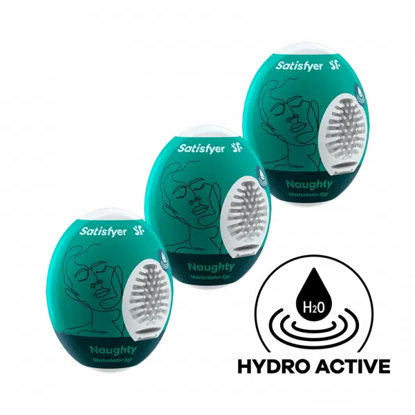 Male Sex Toys Satisfyer Masturbator Egg 3er Set Naughty Dark Green
