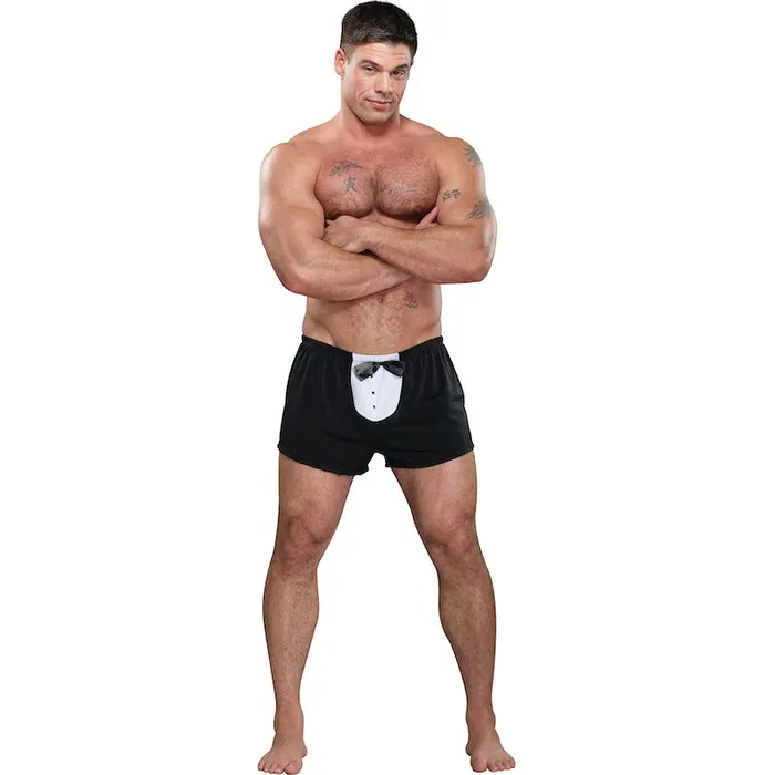 Tuxedo Boxer Novelty Underwear Black Male Power Anal
