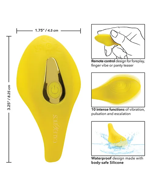 Neon Vibes The Secret Vibe wRemote Yellow Cal Exotics Vibrators