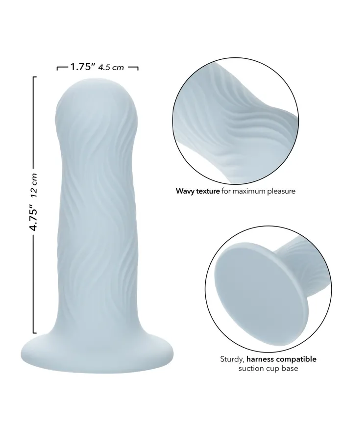 Wave Rider Foam Short Girthy 475 Inch Liquid Silicone Dildo CalExotics Dildos