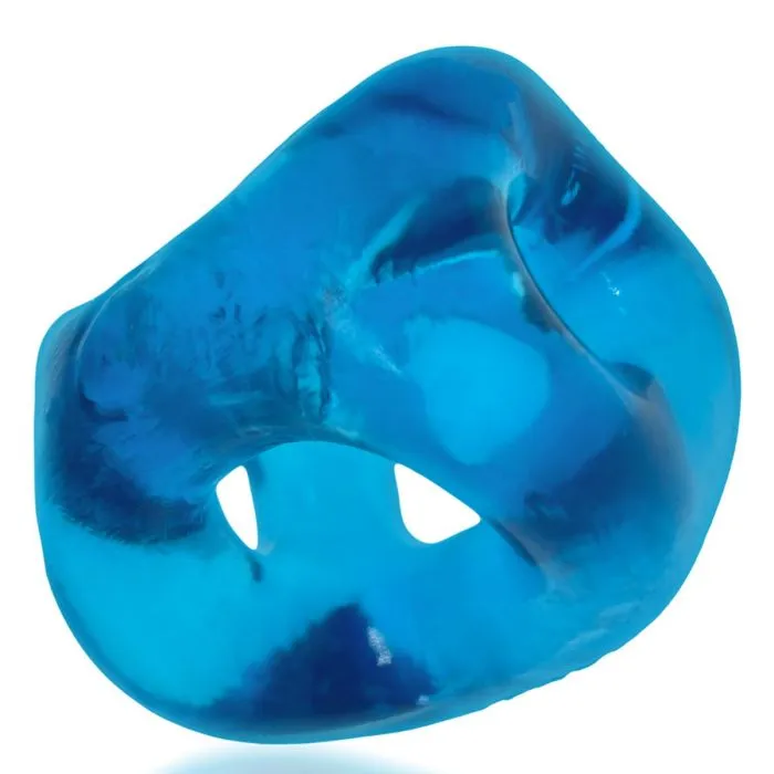 Oxballs TriSport XL Thicker 3Ring Sling Cock Ring and Ball Divider Space Blue Oxballs Male Sex Toys
