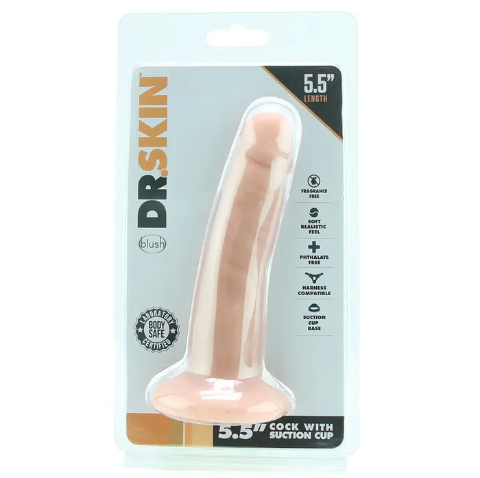 Blush Dr Skin 55 Inch Cock with Suction Cup in Beige Female Sex Toys Blush Dr Skin 55 Inch Cock with Suction Cup in Beige Female Sex Toys