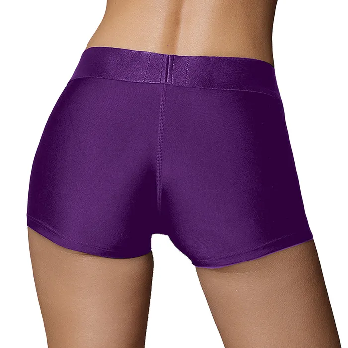 Ouch Vibrating Purple Strapon Boxer S Shots Toys Female Sex Toys