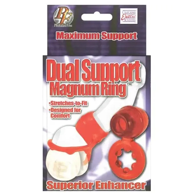 Vibrators CalExotics Dual Support Magnum Ring Red
