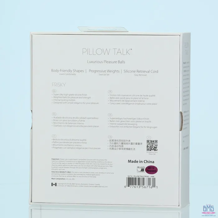 Vibrators Pillow Talk Pillow Talk Frisky Kegel Balls Pink