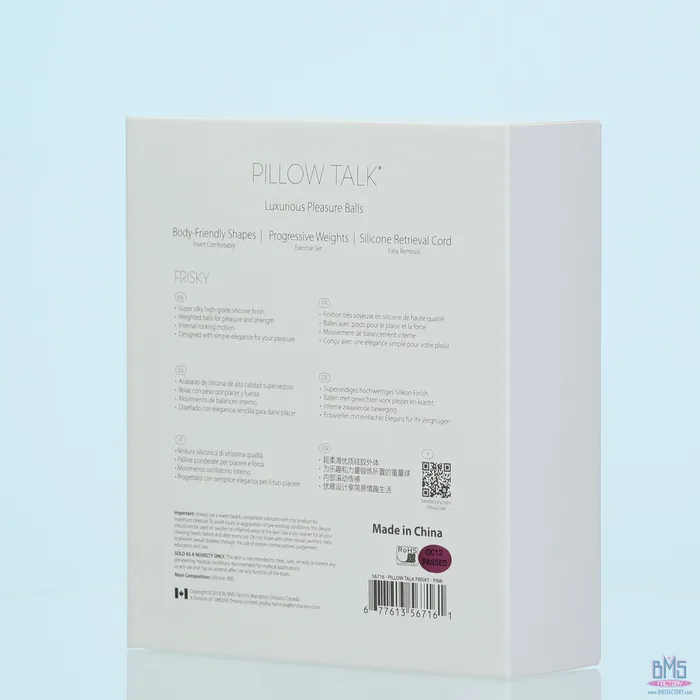 Vibrators Pillow Talk Pillow Talk Frisky Kegel Balls Pink