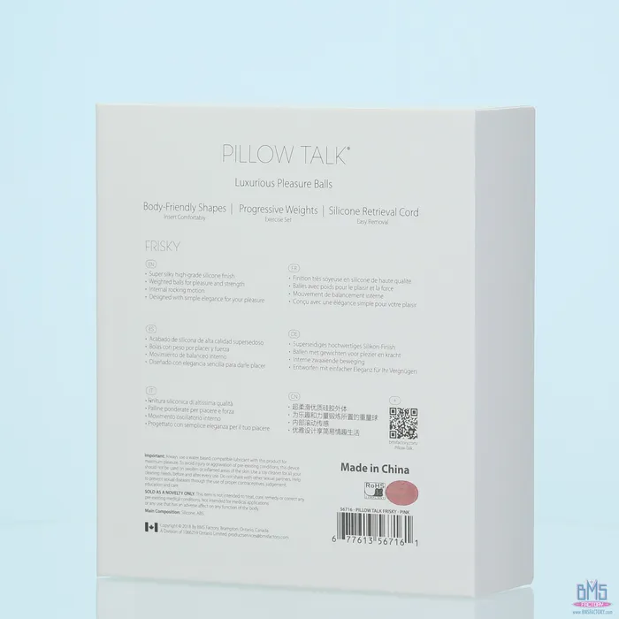 Vibrators Pillow Talk Pillow Talk Frisky Kegel Balls Pink