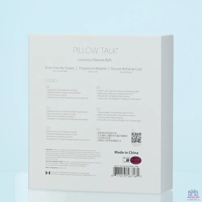 Vibrators Pillow Talk Pillow Talk Frisky Kegel Balls Pink