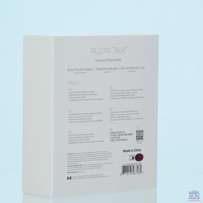 Vibrators Pillow Talk Pillow Talk Frisky Kegel Balls Pink