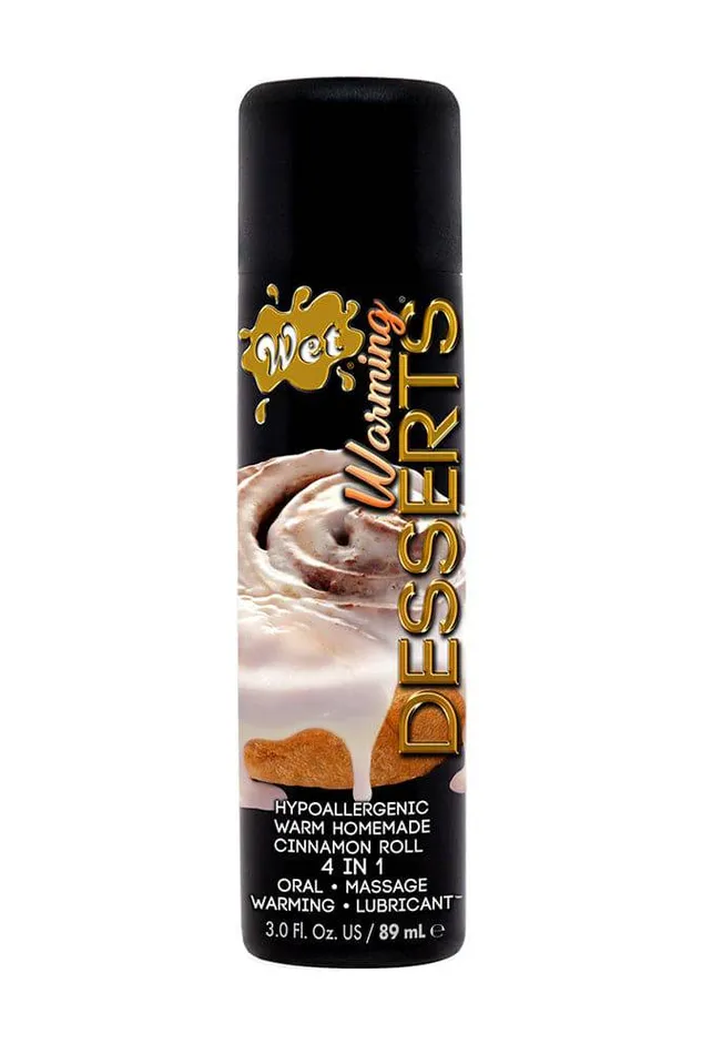Lubricants Wet Warming Desserts Flavored Lubricant Cinnamon Bun 3oz Wet