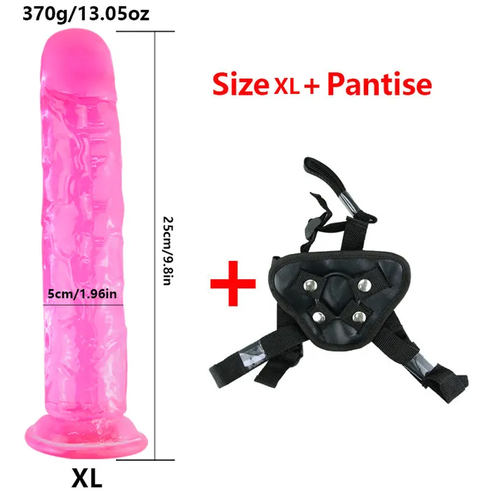2455cm Dildo StrapOn Penis Adjustable Strapon Dildo Realistic Sex Toys for Lesbian Women Couples Suction Cup Dildo Pants LAZADASEXTOYS Female Sex Toys