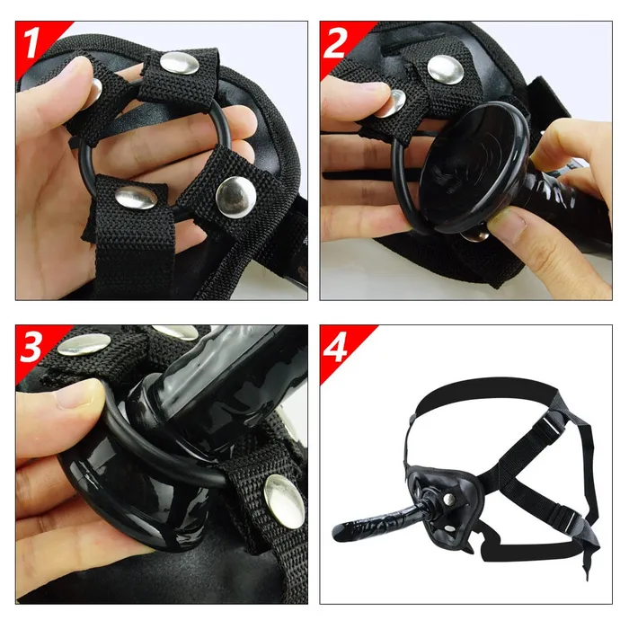 2455cm Dildo StrapOn Penis Adjustable Strapon Dildo Realistic Sex Toys for Lesbian Women Couples Suction Cup Dildo Pants LAZADASEXTOYS Female Sex Toys