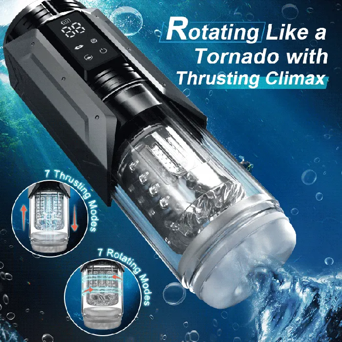 AcmeJoy Female Sex Toys King 100 Waterproof 4 IN 1 Automatic Masturbation Cup for Men