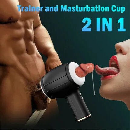 AcmeJoy Male Sex Toys Aegis 8 Vibrating 5 Thrusting Masturbator