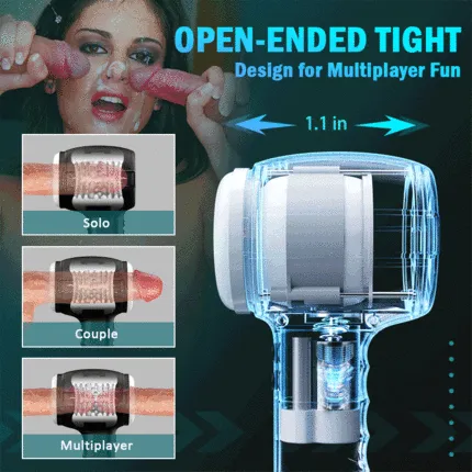 AcmeJoy Male Sex Toys Aegis 8 Vibrating 5 Thrusting Masturbator