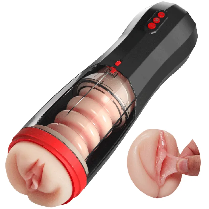 AcmeJoy Male Sex Toys ROKA Lifelike Vaginal Entrance Thrusting Vibrating Vocal Masturbator Stroker AcmeJoy Male Sex Toys ROKA Lifelike Vaginal Entrance Thrusting Vibrating Vocal Masturbator Stroker