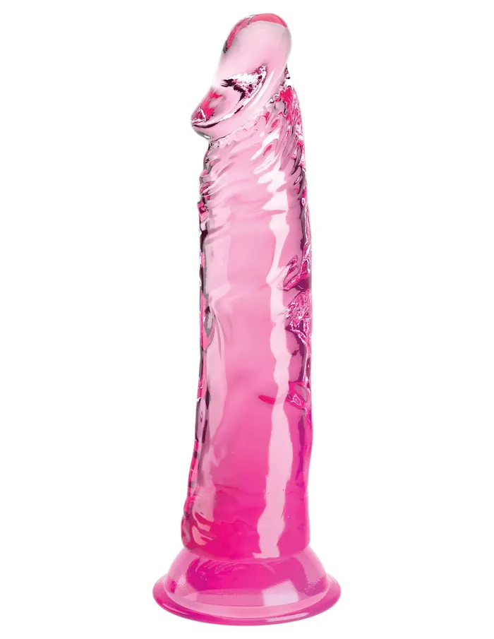 Dildos Pipedream King Cock Clear 8 Inch Pink