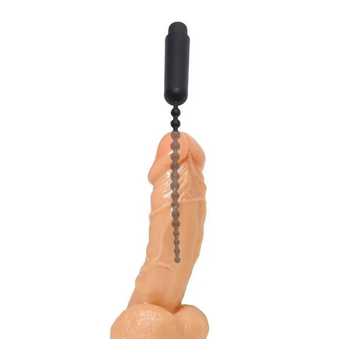 Female Sex Toys Master Series Dark Rod Vibrating Beaded Silicone Sound
