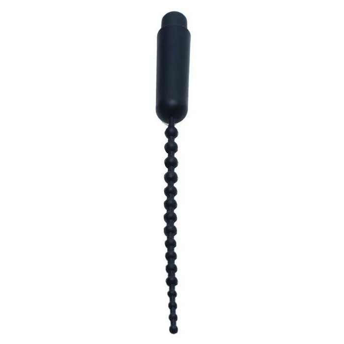Female Sex Toys Master Series Dark Rod Vibrating Beaded Silicone Sound