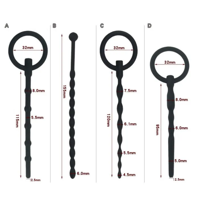 Silicone Urethra Catheter Male Penis Plug Sounding Tube Urethral Stretcher Urethral Sound Dilator Adult Sex Toy For Men Erotic LAZADASEXTOYS Male Sex Toys
