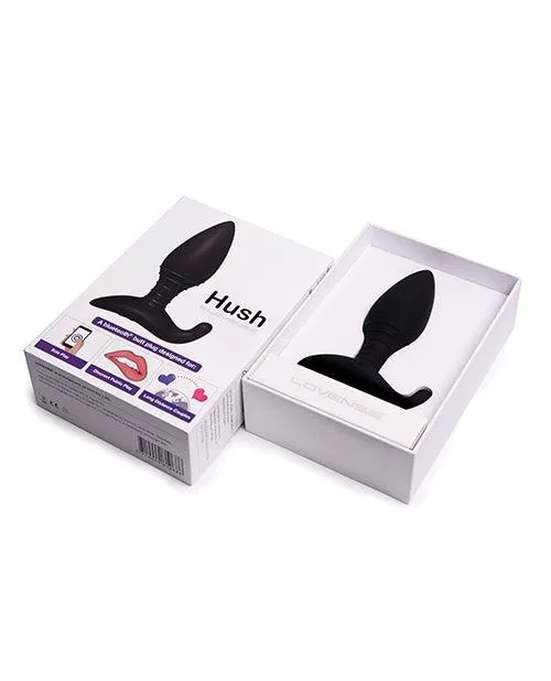 Anal Lovense Hush Butt Plug Black Hytto Pte Ltd Anal Lovense Hush Butt Plug Black Hytto Pte Ltd