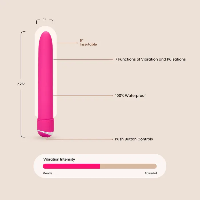 CalExotics 7Function Classic Chic Standard battery operated velvety finish California Exotic Novelties LLC Vibrators