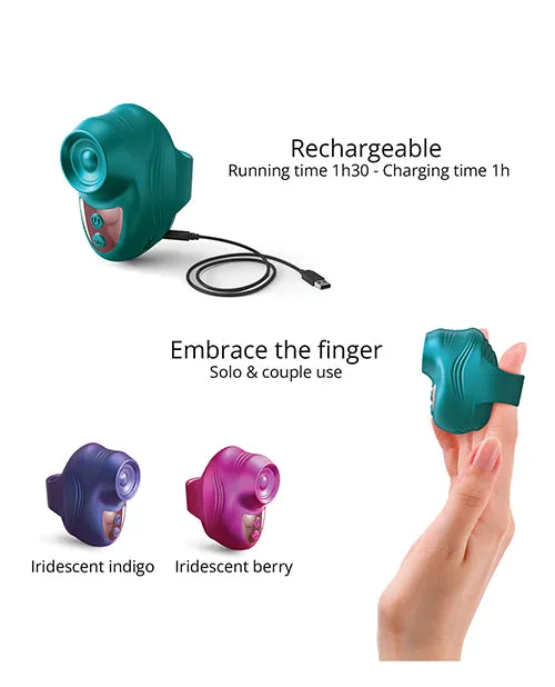 Lovely Planet Love to Love Kisscool Tapping Finger Vibe Teal Me Vibrators