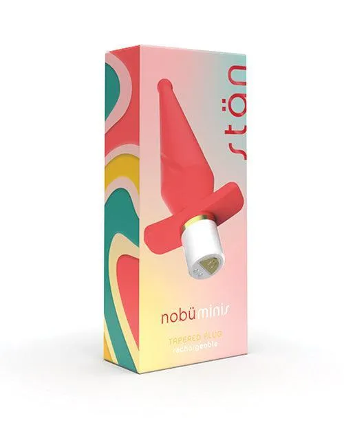 Nobu Mini Stan Tapered Butt Plug Coral Bodispa INC Anal