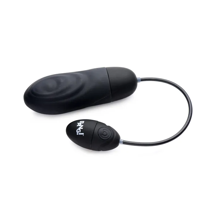 7X Pulsing Rechargeable Silicone Vibrator Black BANG Female Sex Toys