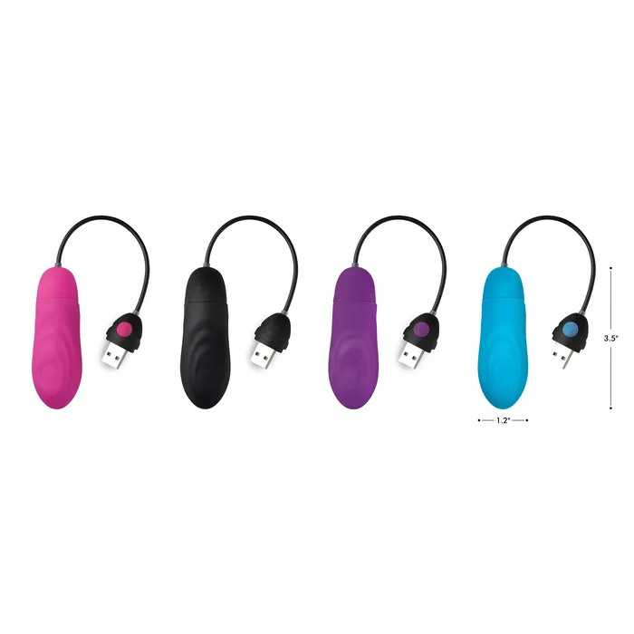 7X Pulsing Rechargeable Silicone Vibrator Black BANG Female Sex Toys