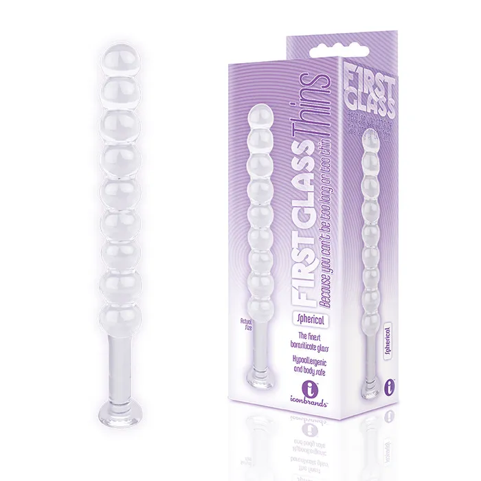 Anal Icon Brands Inc The 9s Glass Thins Spherical Glass Plug