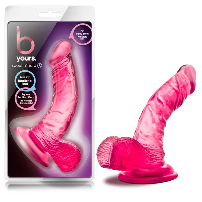 Blush Dildos Blush B Yours Sweet n Hard 8 Realistic 65 in Dildo with Balls Suction Cup Pink Blush Dildos Blush B Yours Sweet n Hard 8 Realistic 65 in Dildo with Balls Suction Cup Pink