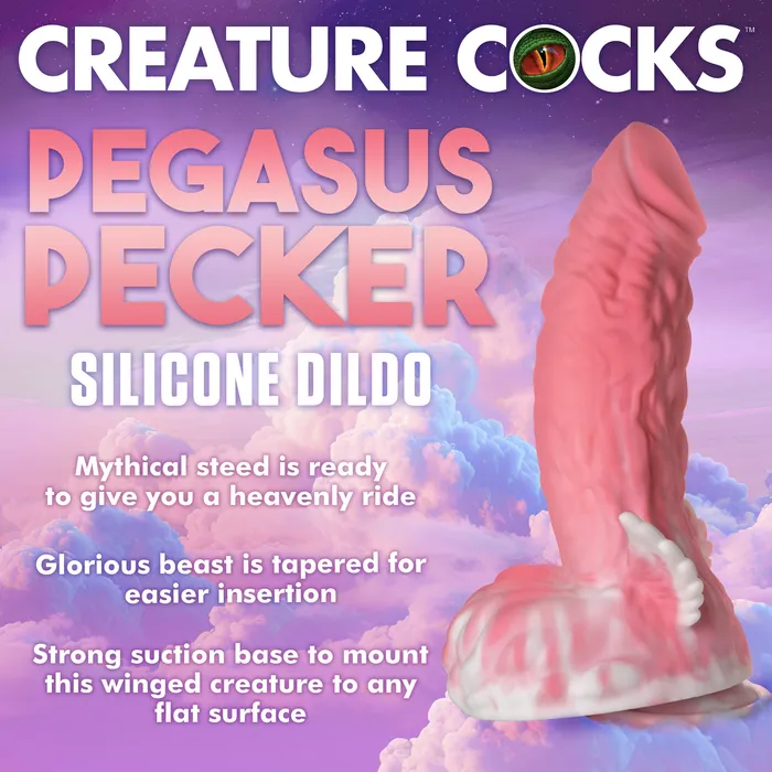 Creature Cocks Dildos Pegasus Pecker Winged Silicone Dildo