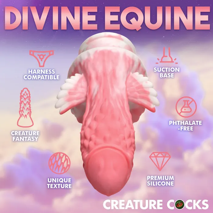 Creature Cocks Dildos Pegasus Pecker Winged Silicone Dildo