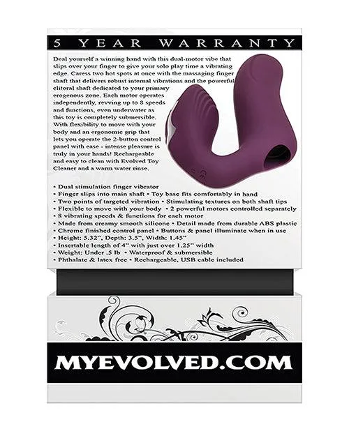 Evolved Novelties INC Evolved Helping Hand Purple Vibrators