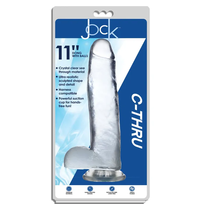 Jock CThru Dildo 11 Inch Jock Dildos