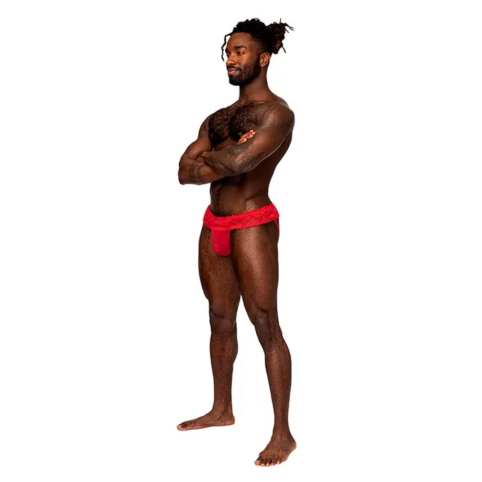 Male Power Male Power Sassy Lace Skirt Jock Red SM Male Sex Toys