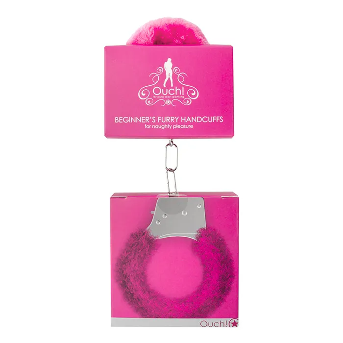 Ouch Beginners Furry Handcuffs With QuickRelease Pink Shots America LLC Couples Ouch Beginners Furry Handcuffs With QuickRelease Pink Shots America LLC Couples