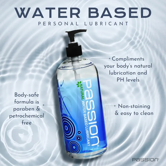 Passion Lubricants Sexual Health Wellbeing Passion Natural WaterBased Lubricant 34 oz