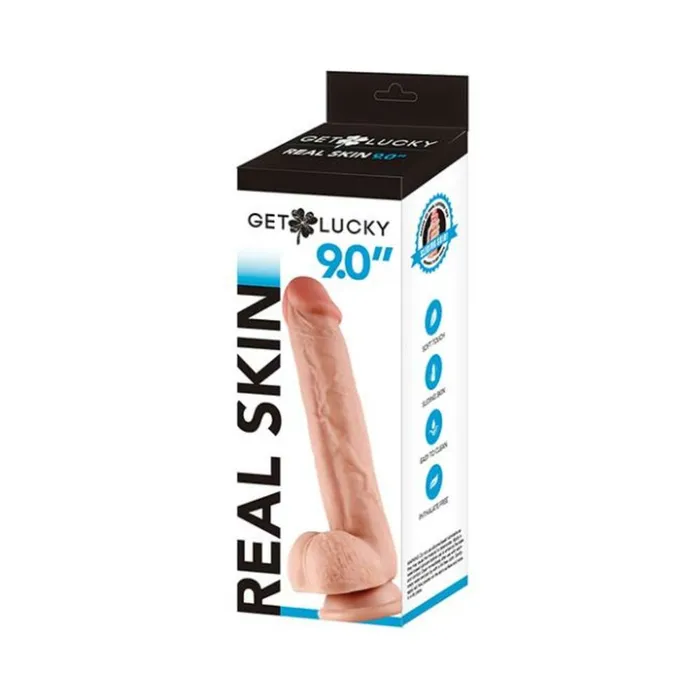 Thank Me Now Dildos Get Lucky 9inch Duallayer Dong Light