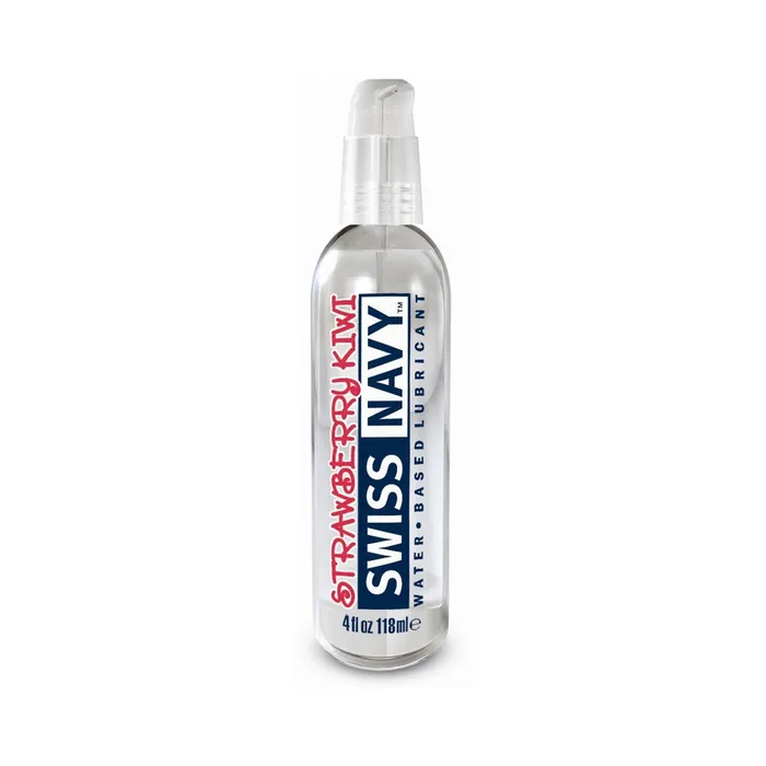 Vibrators Swiss Navy Flavors Strawberry Kiwi 4oz CuteButKinky