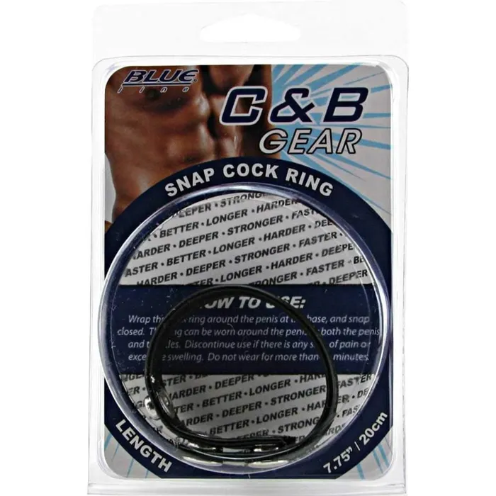 Blue Line Anal Blue Line Snap Cock Ring Black 775 Inch