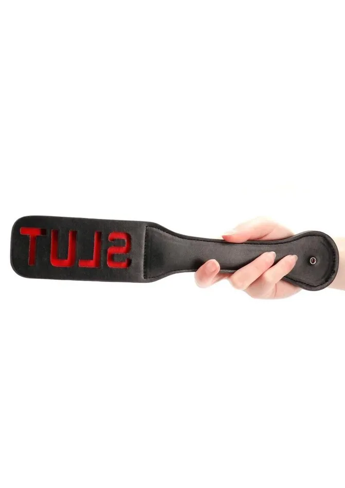 Couples Ouch Ouch Leather Paddle Slut
