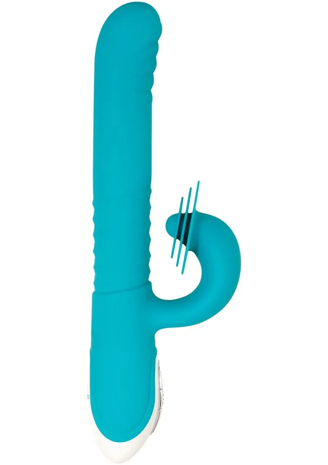 Evolved Female Sex Toys Show Stopper Rechargeable Silicone Dual Vibrator with Clitoral Stimulator Evolved Female Sex Toys Show Stopper Rechargeable Silicone Dual Vibrator with Clitoral Stimulator