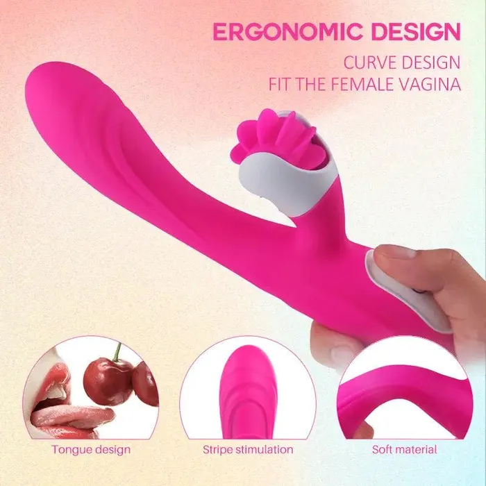Inyarose Female Sex Toys Double Stimulation 9Frequency Vibrator