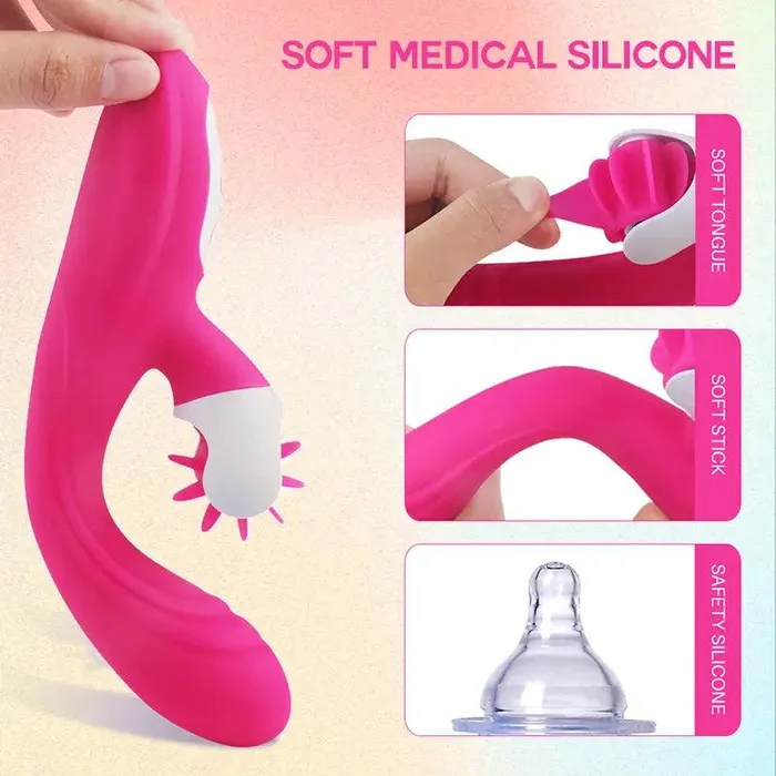 Inyarose Female Sex Toys Double Stimulation 9Frequency Vibrator