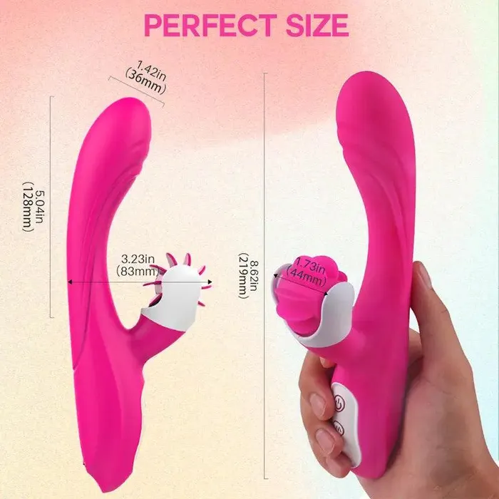 Inyarose Female Sex Toys Double Stimulation 9Frequency Vibrator