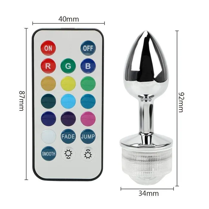 Love Plugs Anal LED RGB Anal Remote Plug