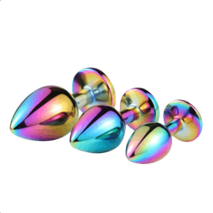 Love Plugs Shining Neochrome Anal Set 3 Piece Anal